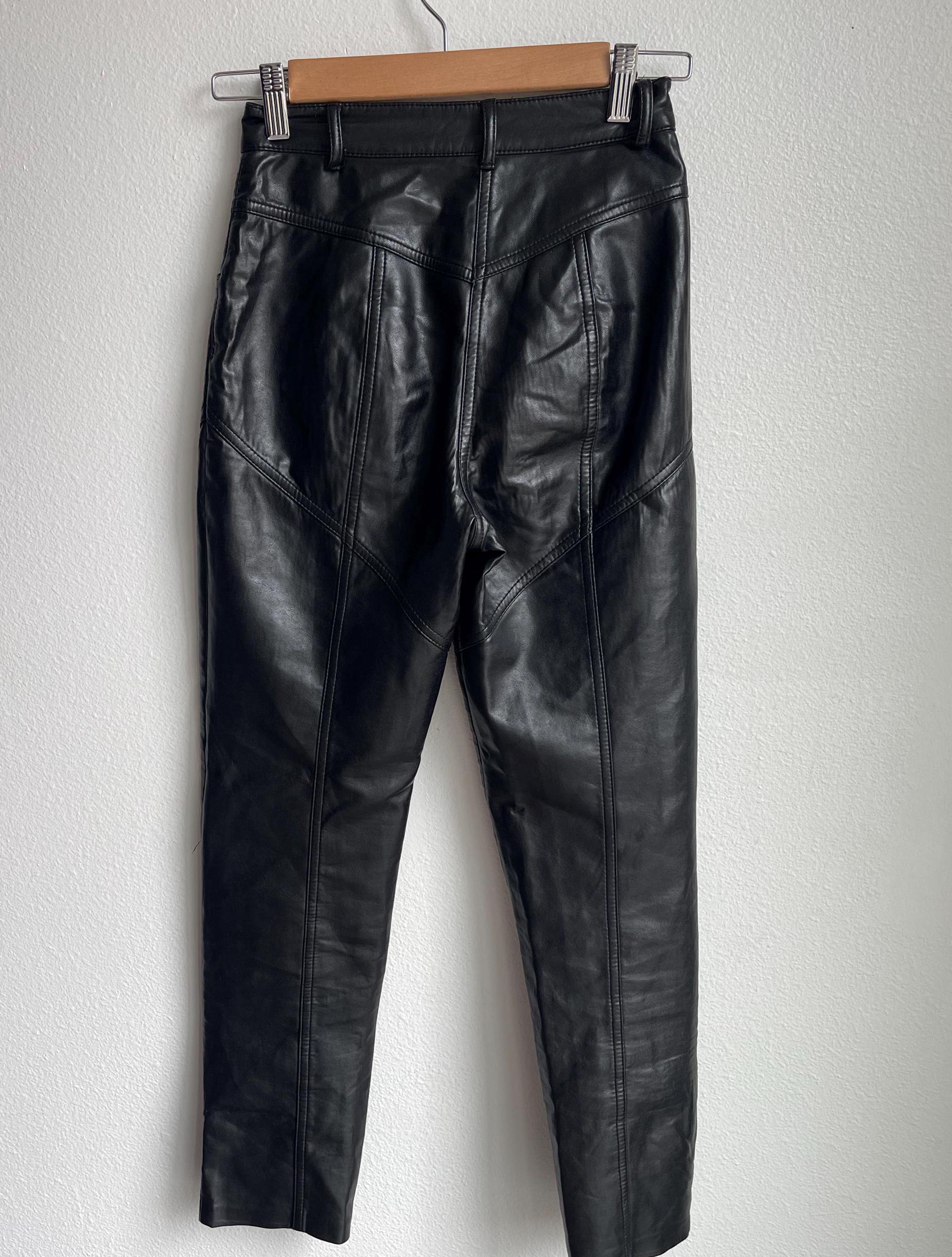 Wilfred Free High Waisted Faux Leather Pants Sz 00 - Etsy