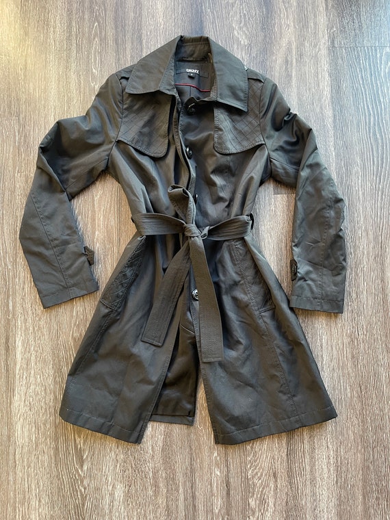 DKNY Black Trench Coat