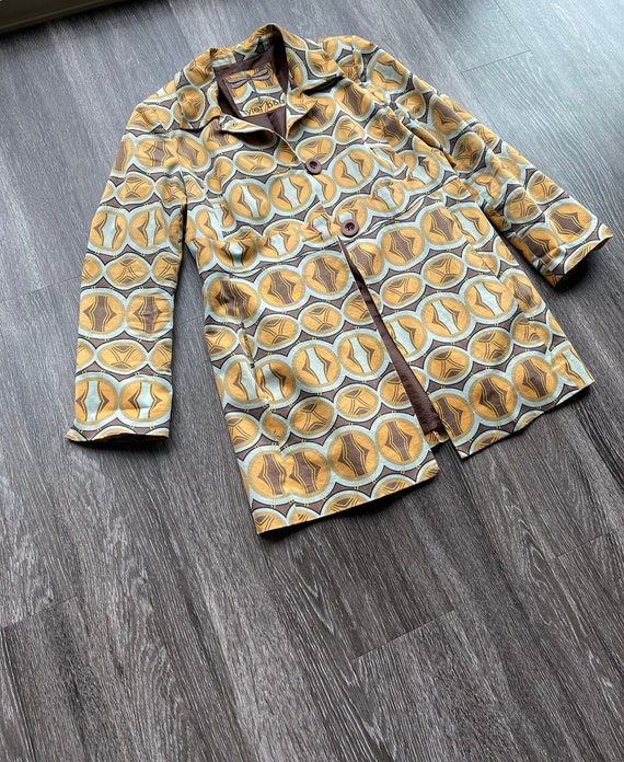 Tyler Boe Geometric Art Deco Coat