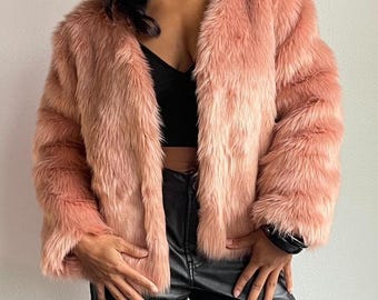 Simplee roze imitatiebontjas (klein maat)