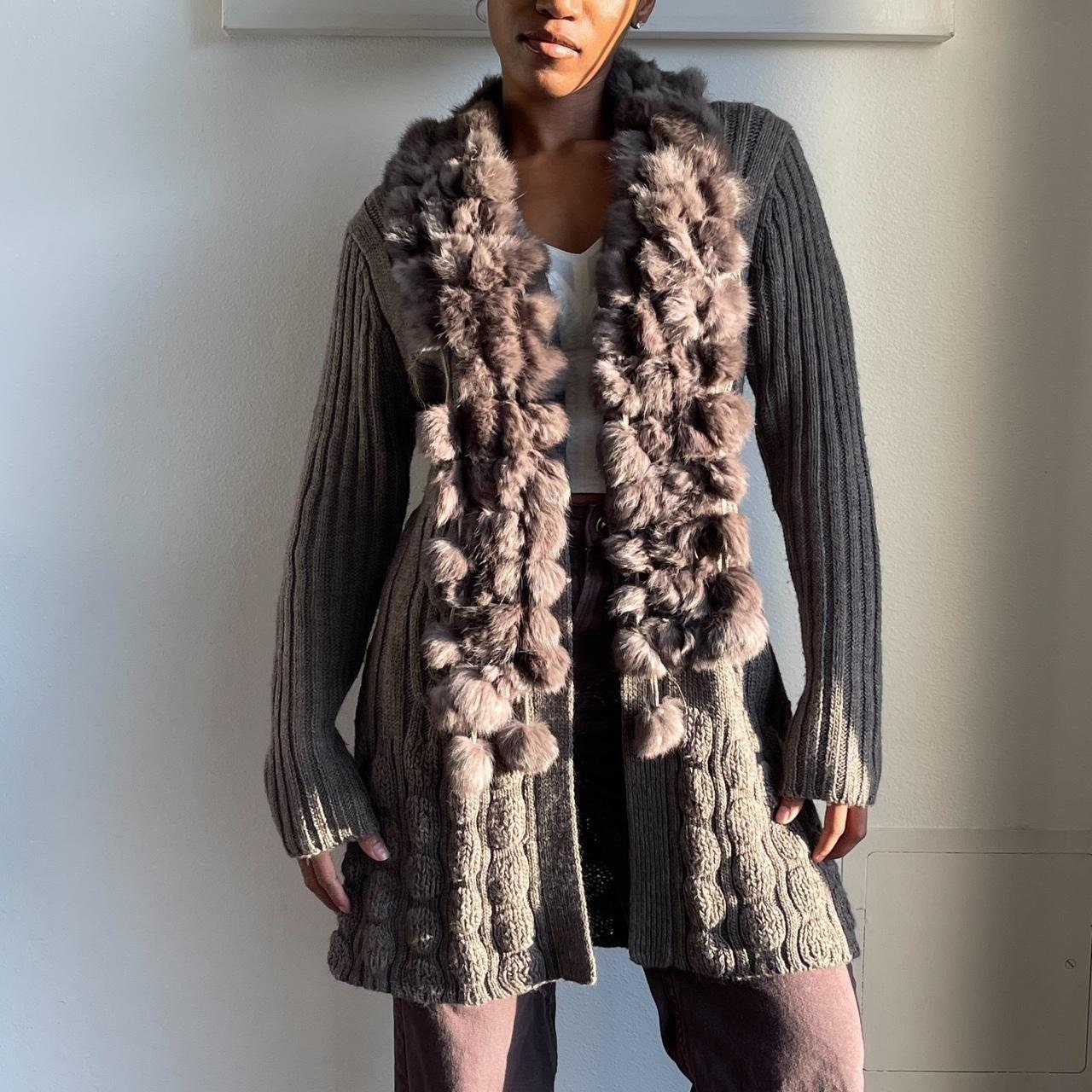 Rabbit Fur Cardigan Etsy Singapore