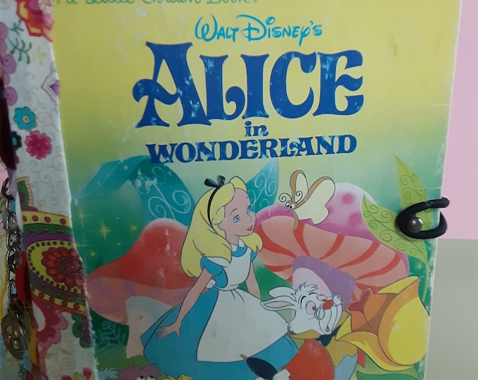 Handmade Vintage Alice in Wonderland Little Golden Book Junk - Etsy