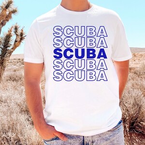 Men&#39;s SCUBA Diving Shirt, Trendy Gift for SCUBA diver, SCUBA Diving Instructor Shirt, Men Diver Shirt, Ocean scuba diving T-shirt, scuba tee