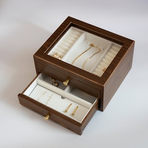 Drawer Wooden Jewelry Box image 1
