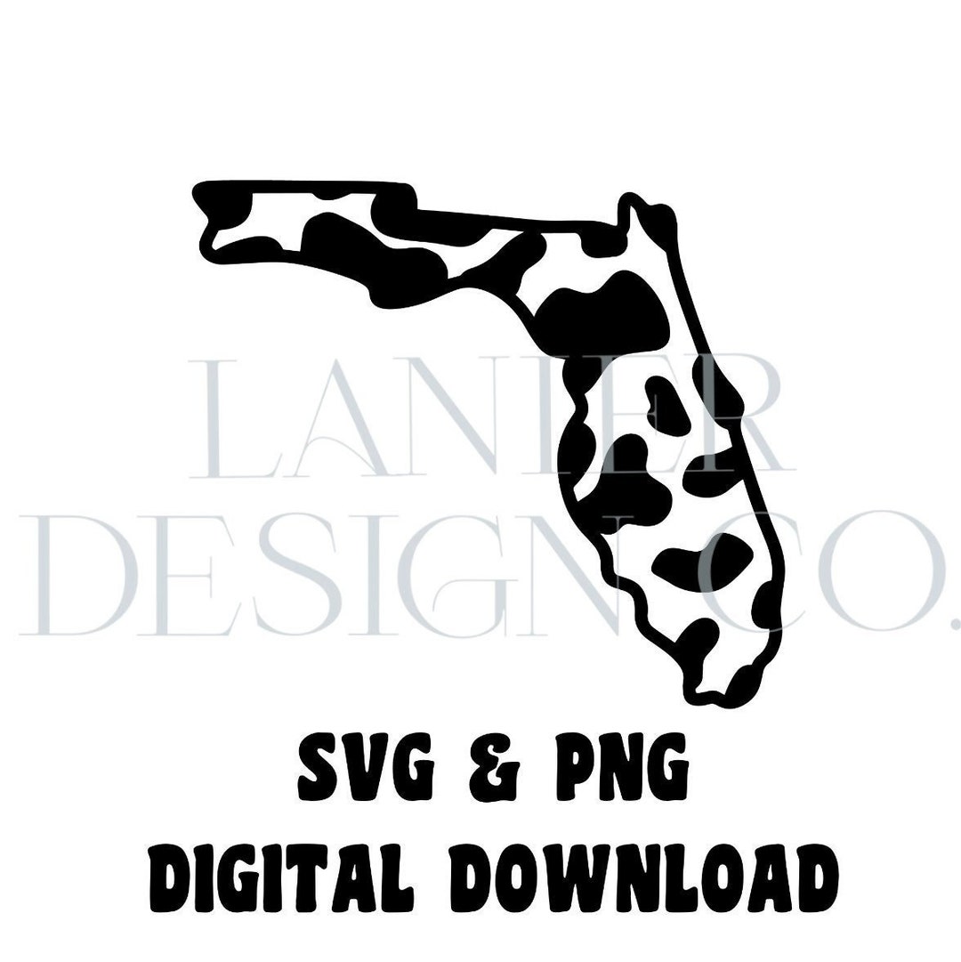 Florida SVG Cow Print PNG And SVG Digital Download For Etsy