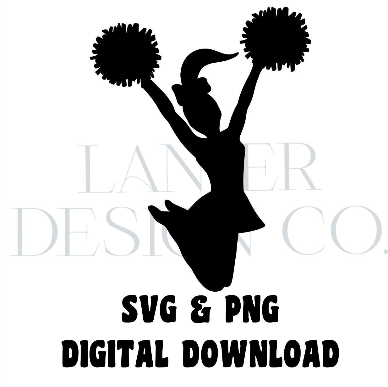 Cheerleading SVG Cheer SVG Flyer Clipart Image Sublimation Etsy