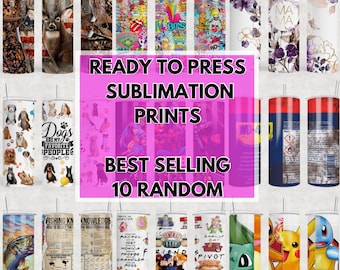 10, Sublimation Tumbler Print, 20oz-Tumbler-Wrap, 9.3x8.2 inch, Print-Bundle, Ready to press, Print-transfers-Heat-transfer