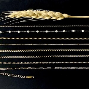 18K Gold Filled Paperclip Chain Necklace, Gold Paperclip Necklace, Waterproof Paperclip Chain Necklace,Link Chain Necklace, Birthday Gifts image 4