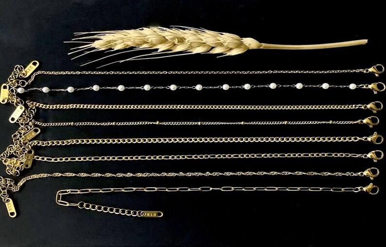18K Gold Filled Paperclip Chain Necklace, Gold Paperclip Necklace, Waterproof Paperclip Chain Necklace,Link Chain Necklace, Birthday Gifts image 4