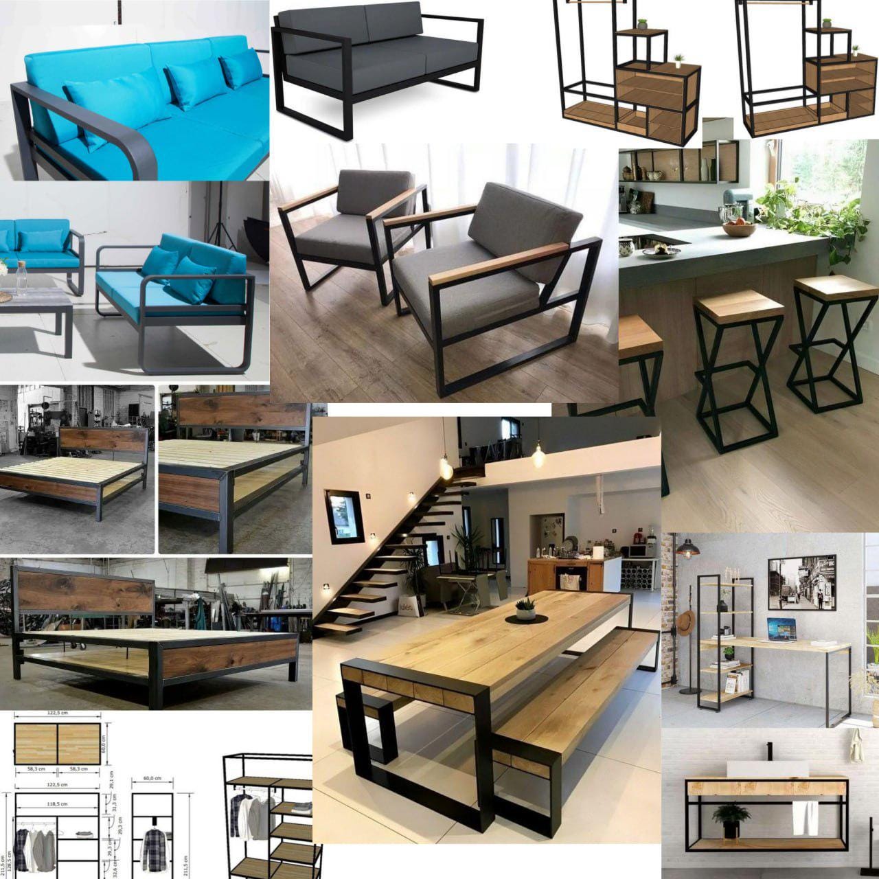 30 Metalworking Projects Plans PDF | DIY Industrial Furniture ...