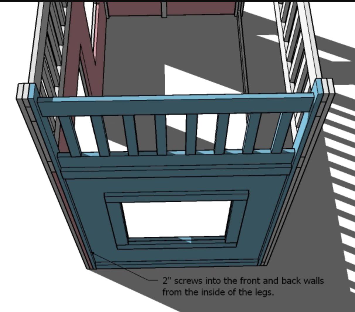 DIY Playhouse Loft Bed Plans PDF – Kids House Bed Woodworking Plans ...