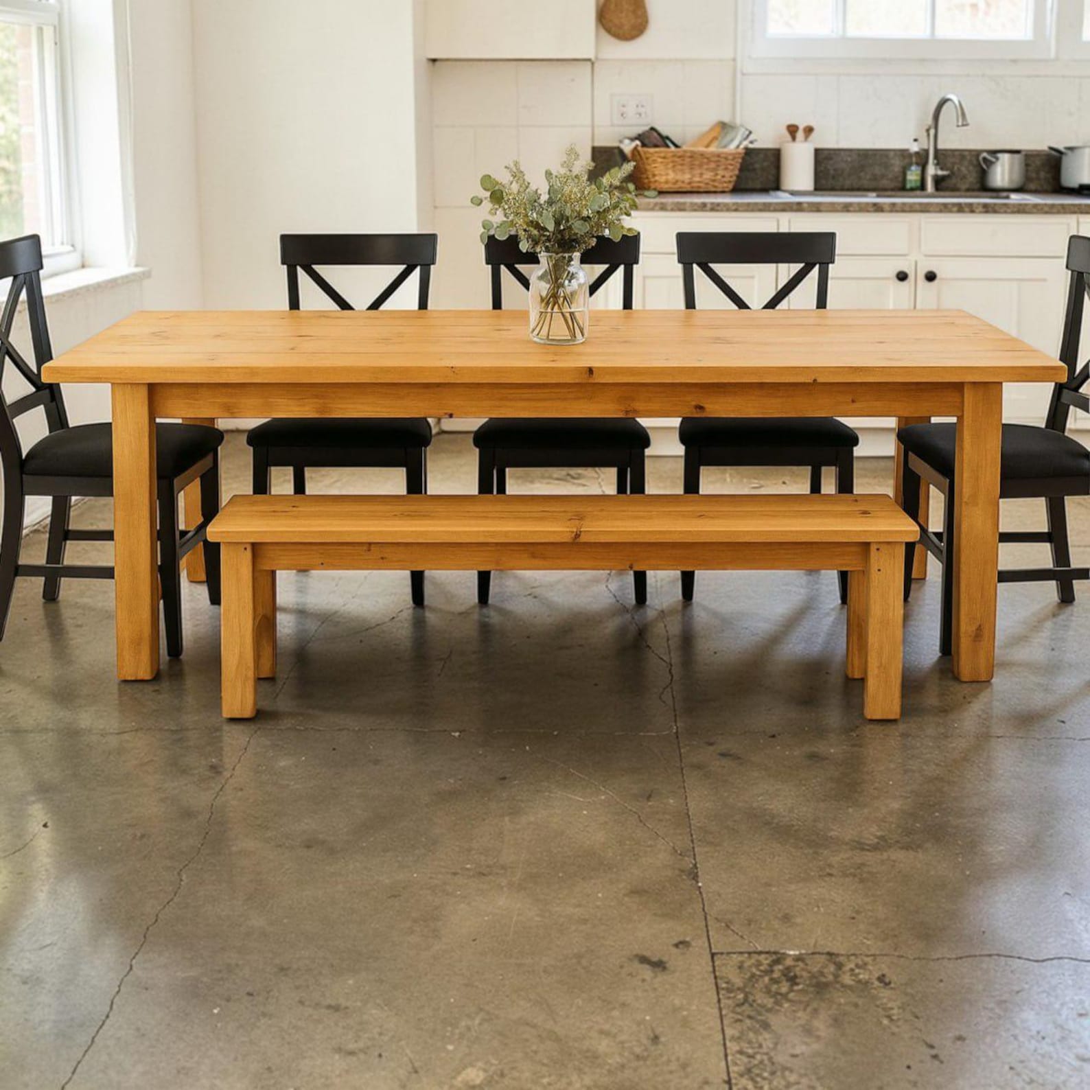 Beginner Farmhouse Table Plans PDF – DIY Dining Table 6 Seater – Easy 2 ...