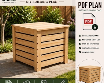 Compost Bin Plans | Woodworking Plans | DIY Wood Plans | Wooden Compost Bin | Garden Project | Outdoor Woodworking Plan