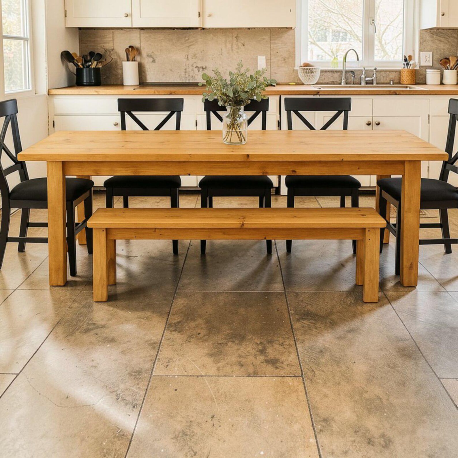 Beginner Farmhouse Table Plans PDF – DIY Dining Table 6 Seater – Easy 2 ...