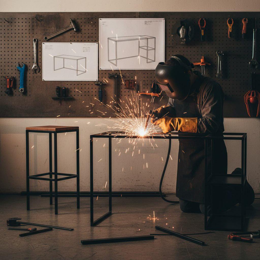 30 Metalworking Projects Plans PDF | DIY Industrial Furniture ...