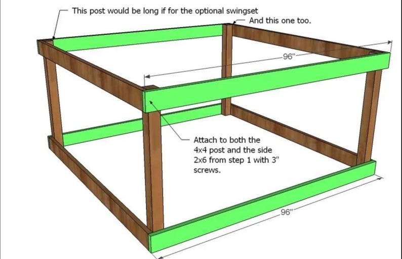 DIY Playhouse Deck Plans PDF | 4FT Elevated Platform | Step-by-step ...