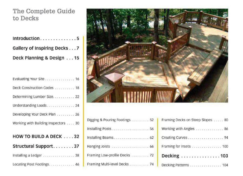 Deck Building Guide PDF | Step-by-step Deck Plans, Design Ideas ...
