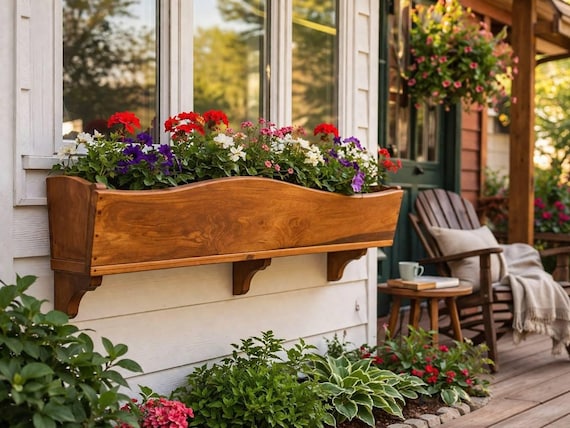 DIY Wooden Planter Box Plans – Window Flower Box Woodworking Guide, Step-by-Step Instructions, Garden Decor Project, Beginner