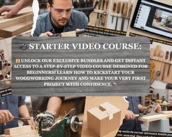 110+ Woodworking Plans Bundle PDF | Step-by-Step DIY Wood Projects | Furniture, Outdoor & Small Wood Crafts | Digital Download