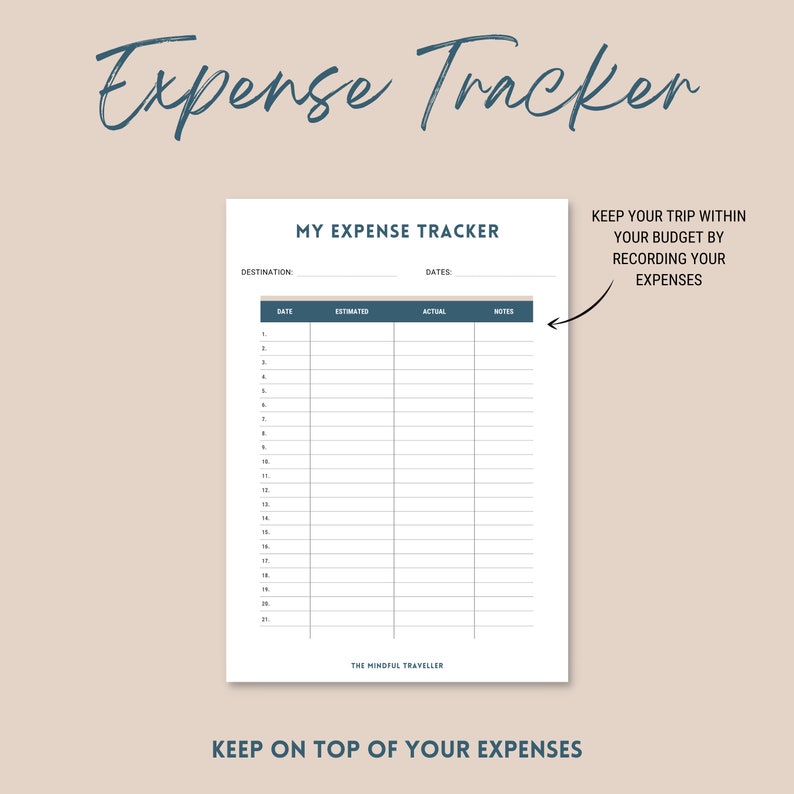Travel budget planner printable vacation budget planner etsy uk