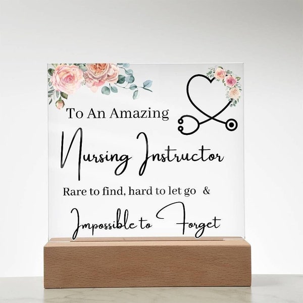 Nursing Instructor Gift, Nursing Instructor Appreciation Gift, Gift for Nursing Instructor, An Amazing Nursing Instructor