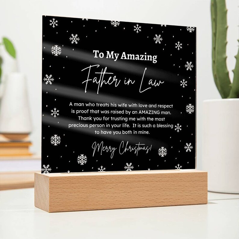 Father in Law Christmas Gift to My Amazing Father in Law Etsy Father In Law Christmas Gift