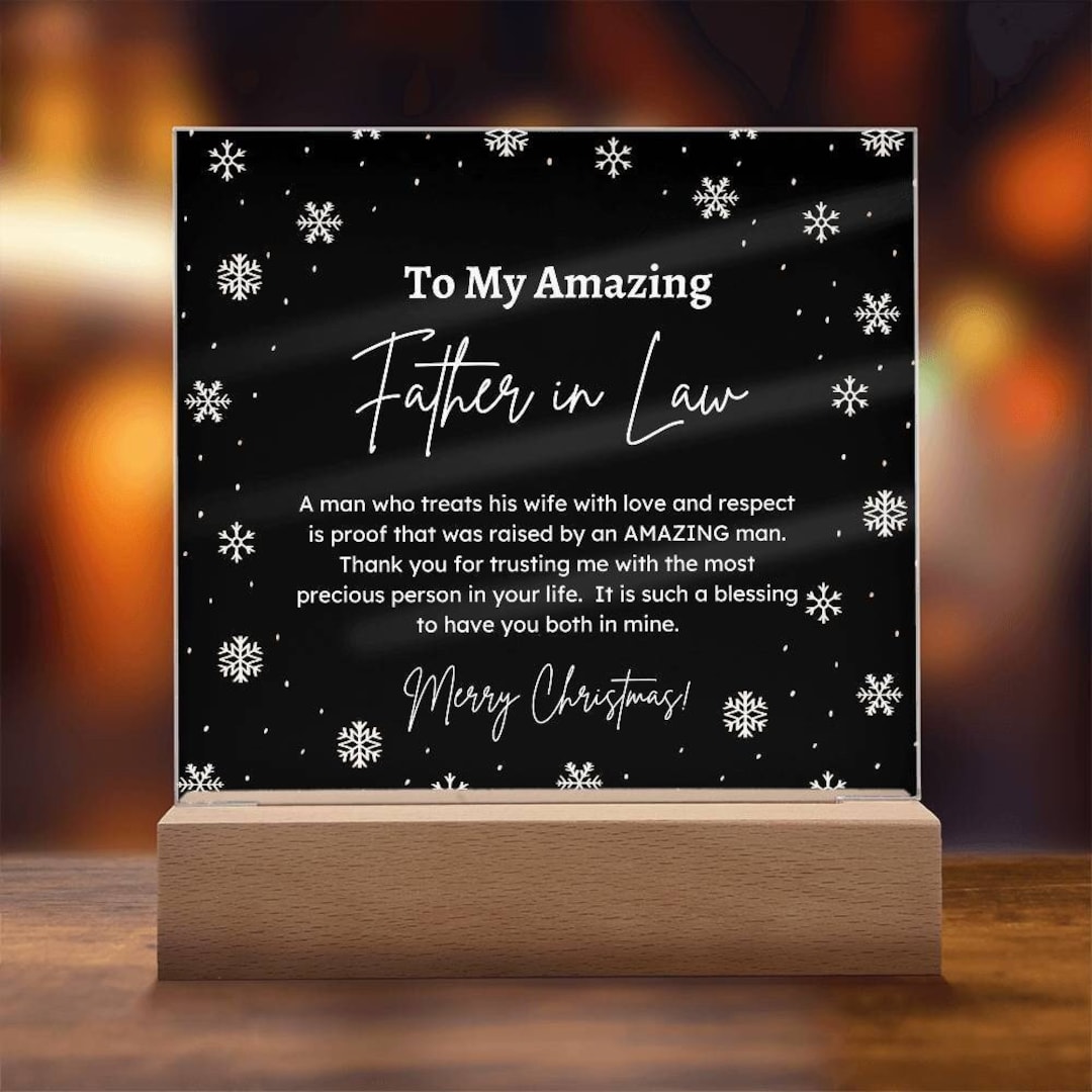 Father in Law Christmas Gift to My Amazing Father in Law Etsy Father In Law Christmas Gift