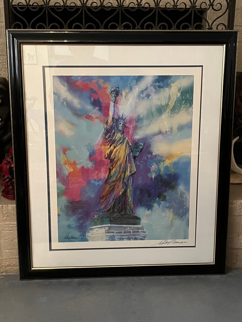 Leroy Neiman Statue of Liberty hand Signed - Etsy