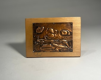 Vintage Mini Copper Relief (art)