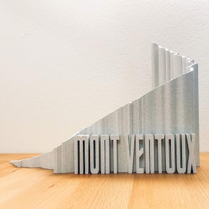 Mont Ventoux depuis Bedoin - LES PLUS GRANDES MONTÉES À VÉLO 3D - Souvenir de cyclisme - Cadeau pour cycliste - Idées d'anniversaire - Montagne 3D