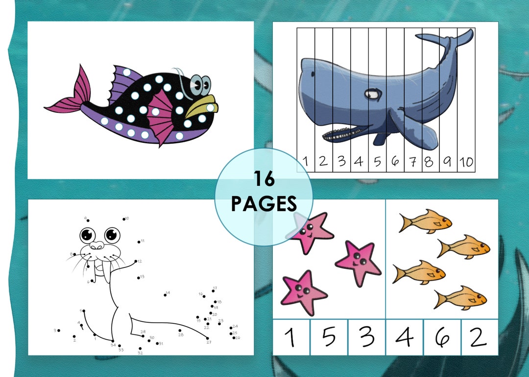 Homeschool Toddler Busy Book Printable, Preschool Worksheets for Kids