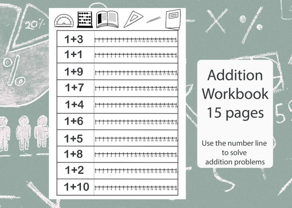 Addition Worksheets Kids Math Worksheets Pre K - Etsy