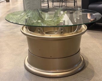 Boeing 767 Aircraft Wheel Hub Coffee Table – Cashmere Gold