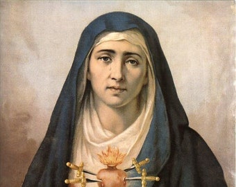 Our Lady of Sorrow V47 Poster Print Art Home Wall Decor Catholic ...