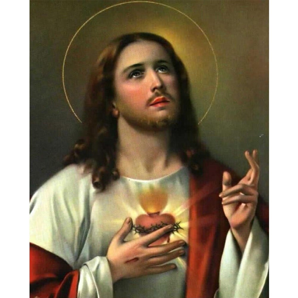 Jesus Christ V13 Poster Print Art Home Wall Decor Catholic Painting Etsy