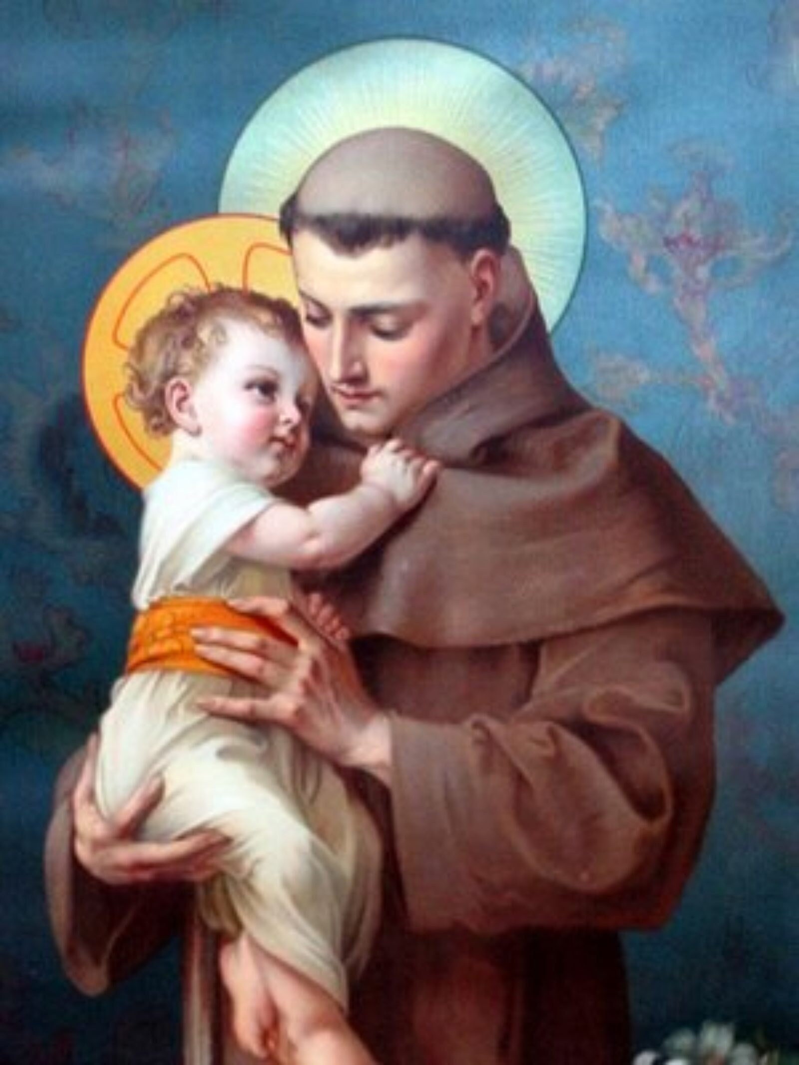 Saint Anthony of Padua V5 Poster Print Art Home Wall Decor Catholic Painting