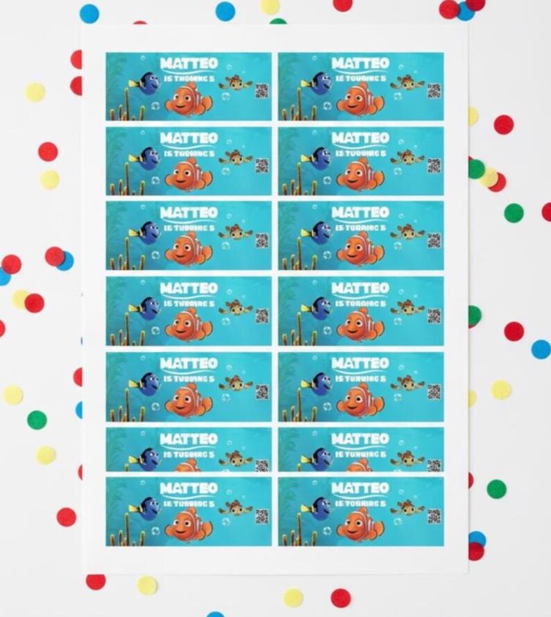 Birthday Nemo KOOL Aid Burst Template, Edit Yourself in CANVA. Online ...