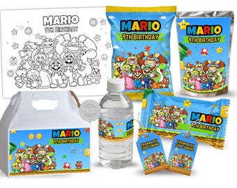BUNDLE Mario 7 Bundle Templates. EDIT Yourself in CANVA.
