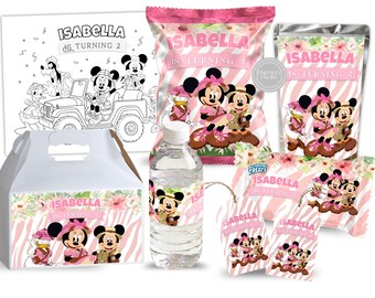 BUNDLE Minnie Safari 7 Bundle Templates. EDIT Yourself in CANVA.