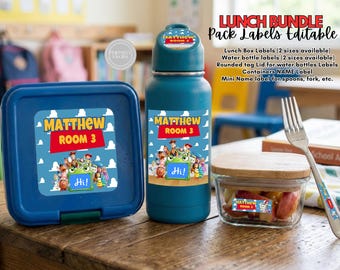 Lunch box pack toy Bundle Templates. Edit Yourself in CANVA.
