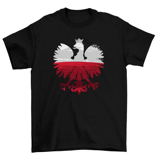 Polish Eagle Coat Of Arms Poland Flag Polska T-Shirt Men Women