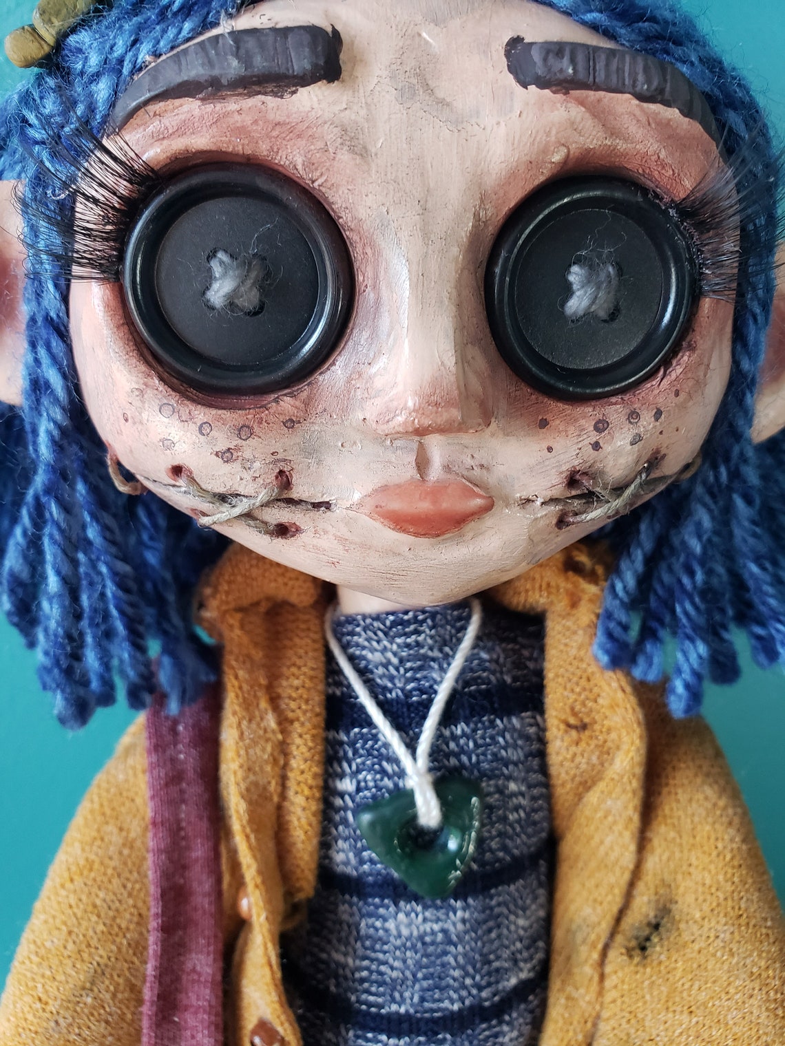 Coraline Doll, Handmade Coraline Doll, Coraline Squid, Coraline Doll