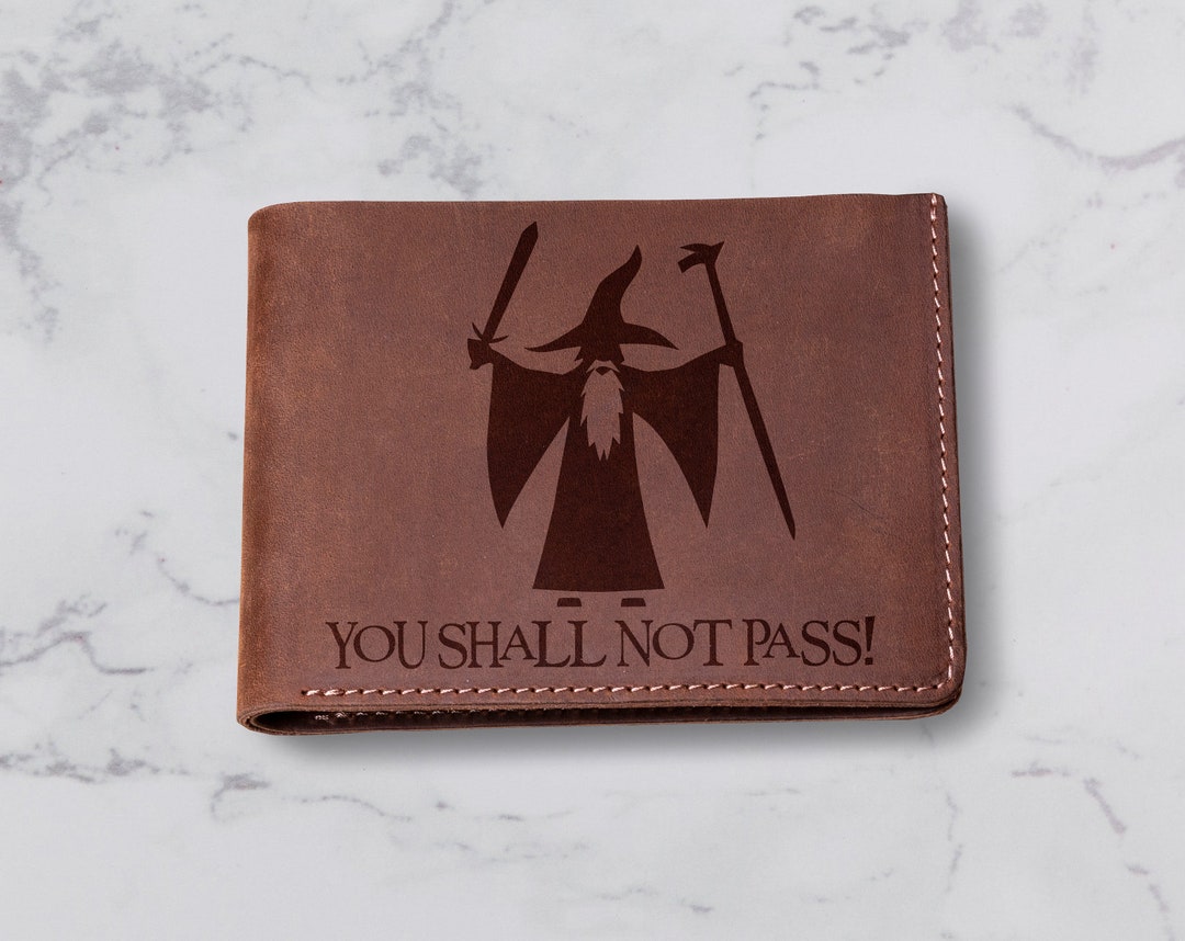 Lr Wallet Gift for Men, Leather Wallet Dad, Lord of the Rings Wallet for Son ...