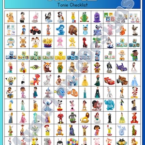 Custom Tonie Picture Guide & Checklist