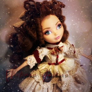 Victorian/Winter doll dress for monster high and ever after high