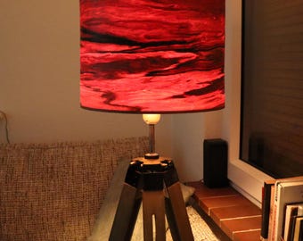 Handmade wooden lampshade | Applewood veneer 30 cm | Pendant lamp | Unique home lamp | Made in Germany
