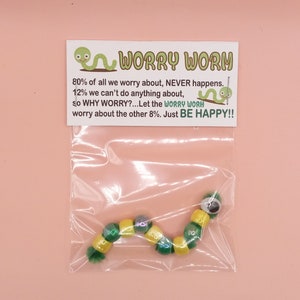 Worry Worm Gag Gift Bags Funny Silly Prank Goody Bags Birthday Coworker Secret Pal Retirement Gift Unique Gift Idea Mom Teacher Friend Gifts