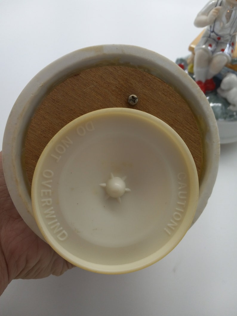 Vintage Music Box Figurine Set of Two Matching Vintage Etsy