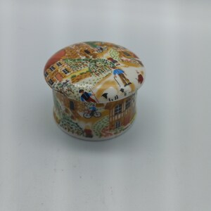 Cute Colorful Ceramic Trinket Box