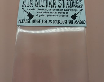 Air Guitar Strings Funny Gag Gifts; White Elephant; Novelty Gifts, Stocking Stuffers, Funny Gag Gifts, Air Guitar Strings Prank Gift Funny